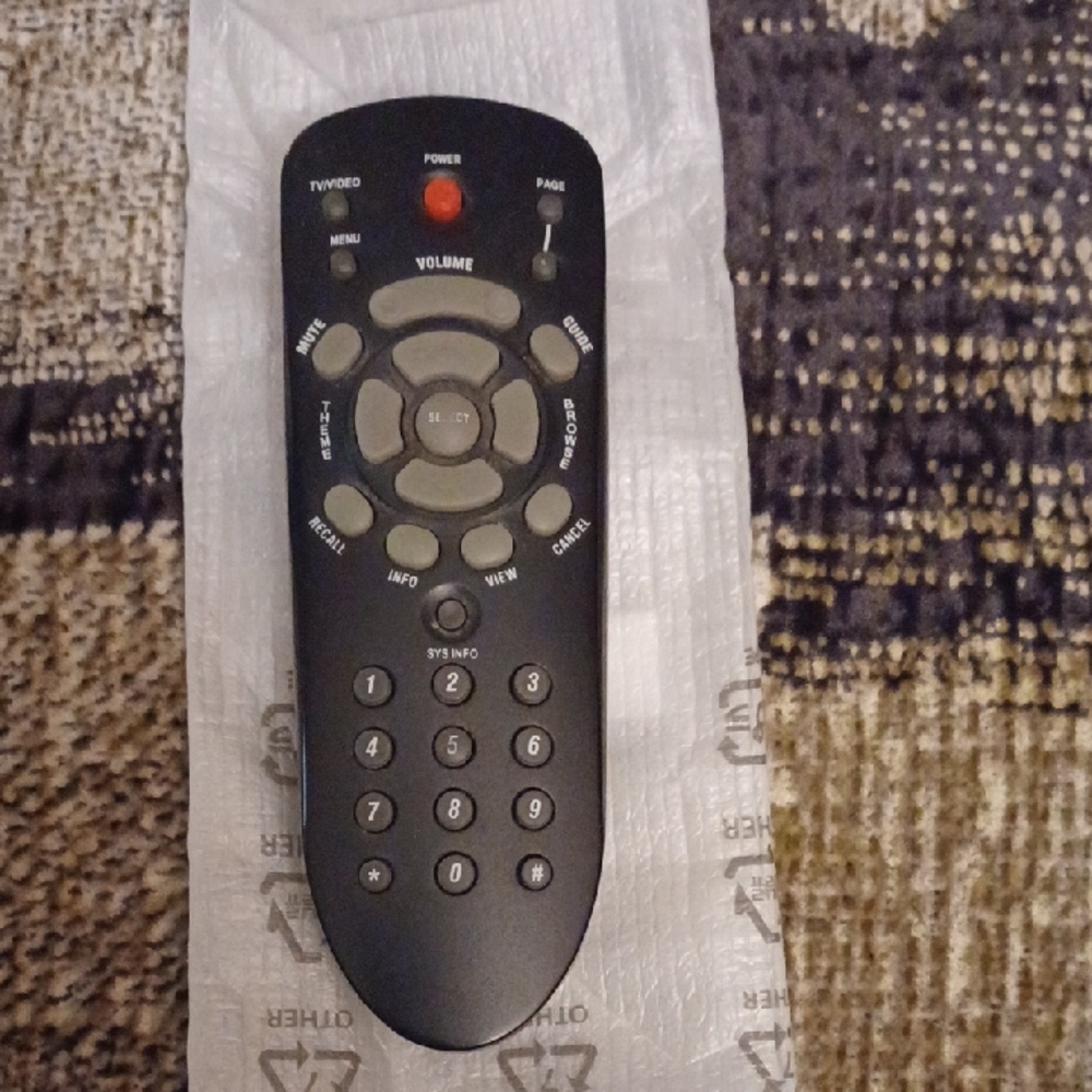 4/$30 Black Remote Control with Red Button
